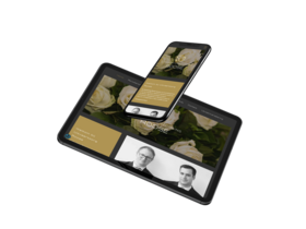 Mockup website Uitvaartroose