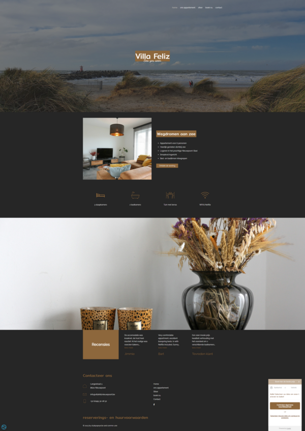 Homepagina Villa Feliz